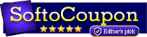 softocoupon 5 stars badge